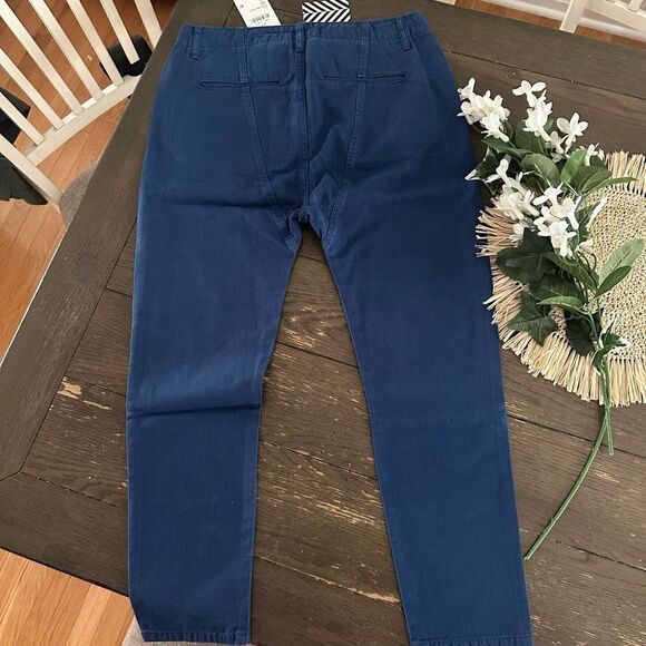 FREE PEOPLE X Sandrine Rose The Colony Blue Denim Pants sz 24 NEW - Picture 5 of 7